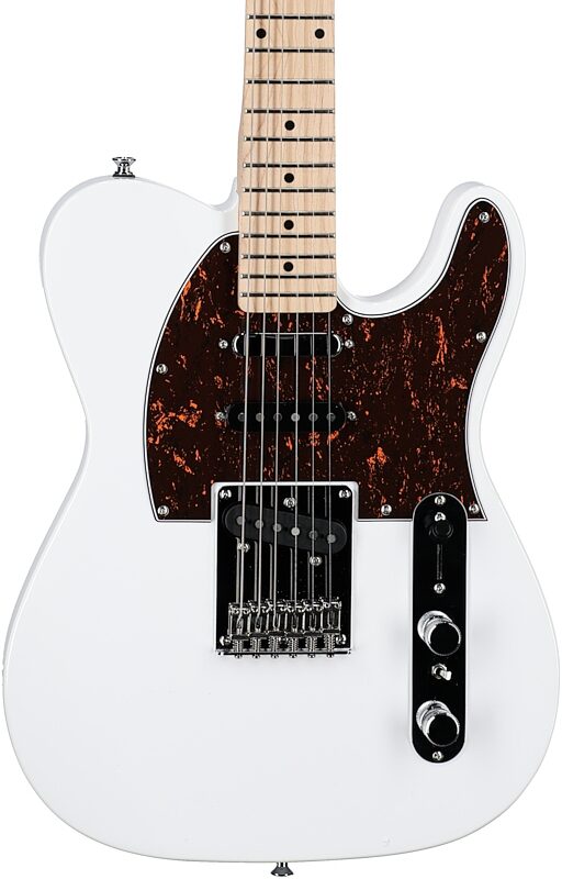 Michael Kelly Triple '50s Electric Guitar, Ebony Fingerboard, Gloss White, Body Straight Front