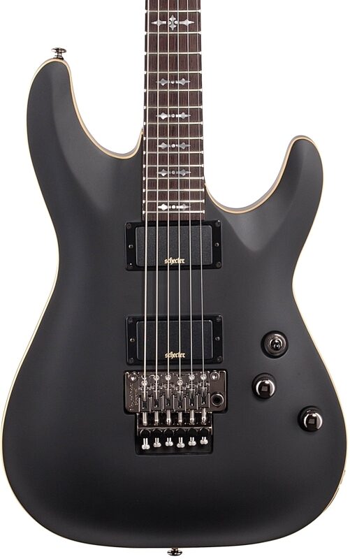 Schecter Demon 6 FR Electric Guitar, Aged Black Satin, Body Straight Front