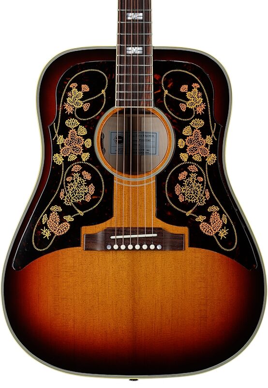 Epiphone Chris Stapleton USA Frontier Acoustic-Electric Guitar (with Case), Sunburst, Body Straight Front
