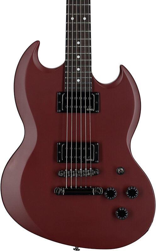 ESP LTD Lars Frederiksen Volsung Electric Guitar (with Case), Oxblood, Body Straight Front