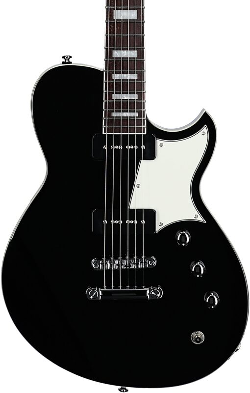 Reverend Contender 290 Electric Guitar, Midnight Black, Body Straight Front