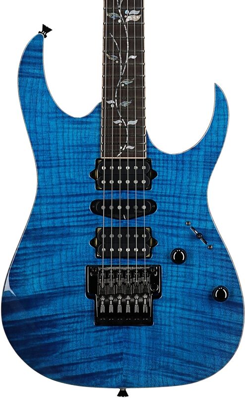 Ibanez RG8570 J Custom Electric Guitar (with Case), Royal Blue Sapphire, Body Straight Front