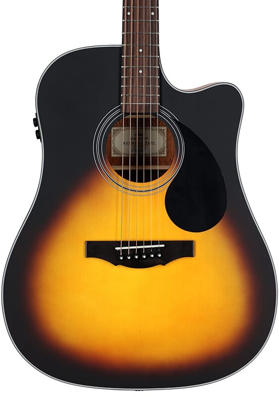 Kepma K3 Series D3-130 Acoustic-Electric Guitar, Sunburst Matte, with AcoustiFex K-10 Pickup, Body Straight Front
