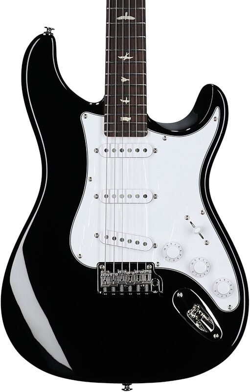 PRS Paul Reed Smith SE Silver Sky Electric Guitar (with Gig Bag), Piano Black, Body Straight Front