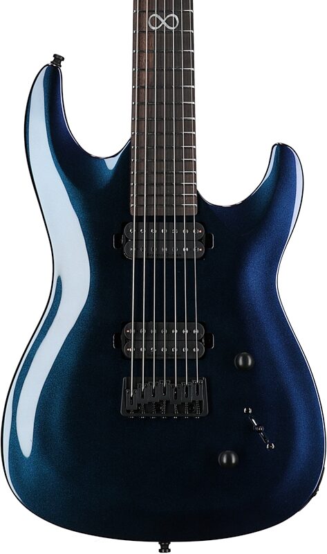Chapman ML1-7 Pro Modern Electric Guitar, 7-String, Morpheus Purple Flip, Scratch and Dent, Body Straight Front