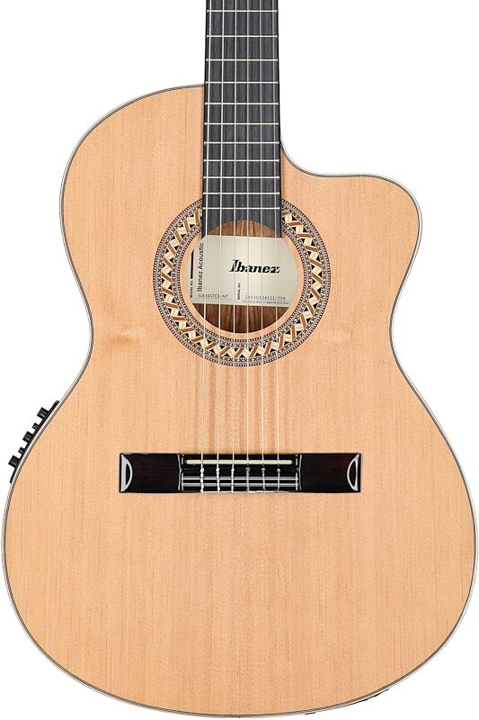 Ibanez GA34 Classical Acoustic-Electric Guitar, Natural High Gloss, Body Straight Front