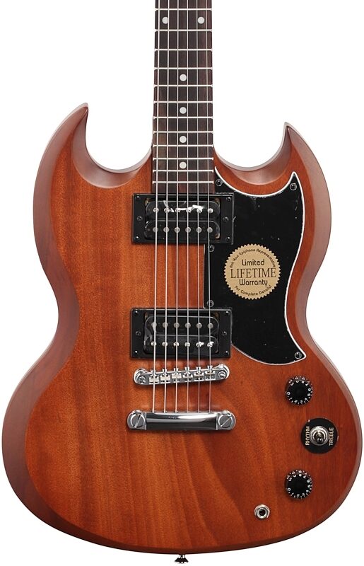 Epiphone SG Special VE Electric Guitar, Vintage Walnut, Body Straight Front