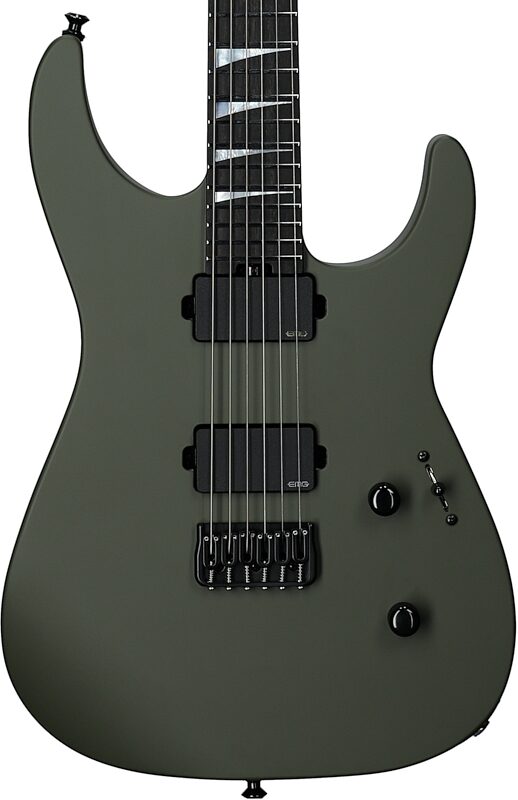 Jackson American Soloist SL2MG HT Electric Guitar (with Case), Matte Army Drab, Body Straight Front
