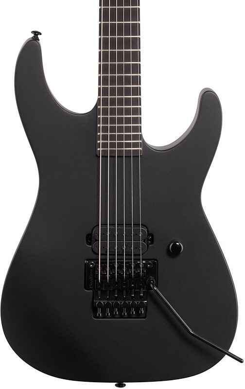 ESP LTD M Black Metal Electric Guitar, Black Satin, Body Straight Front