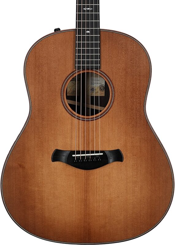 Taylor 717e Builder's Edition Grand Pacific Acoustic-Electric Guitar (with Case), Wild Honey Burst, Body Straight Front