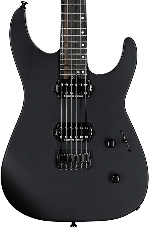 Jackson American Series Virtuoso HT Electric Guitar, (with Case), Satin Black, USED, Blemished, Body Straight Front