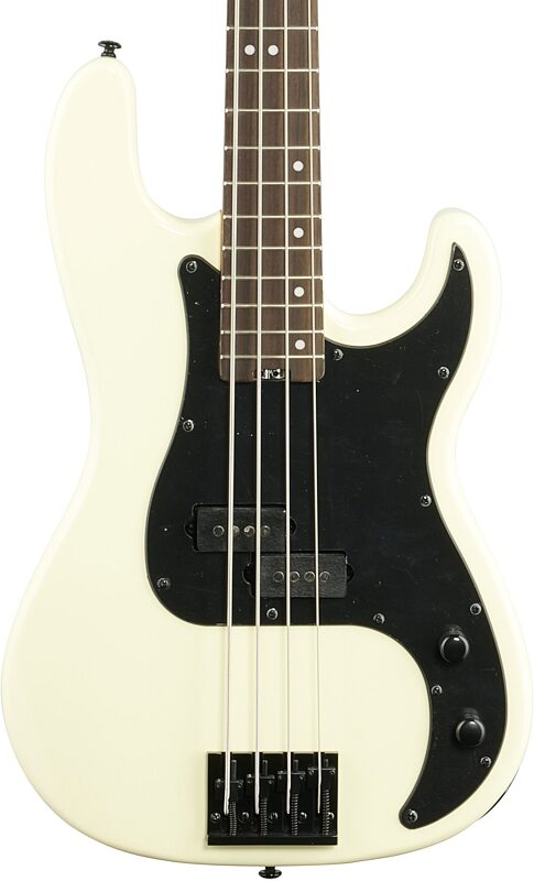 Schecter P-4 Bass Guitar, 4-String, Ivory, Body Straight Front