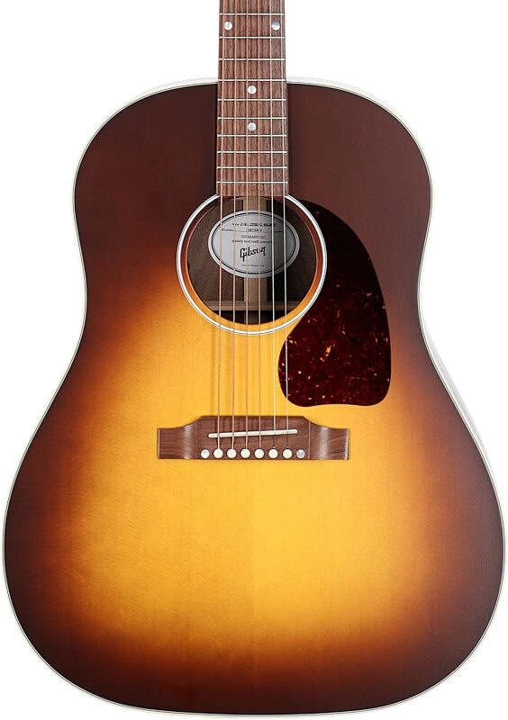 Gibson J-45 Studio Walnut Acoustic-Electric Guitar (with Case), Satin Walnut Burst, Blemished, Body Straight Front
