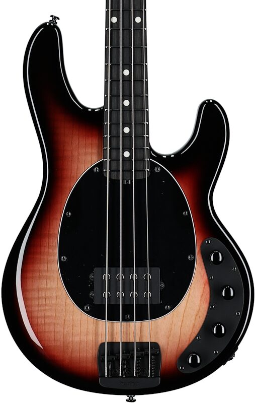 Ernie Ball Music Man StingRay Special Electric Bass (with Case), Faded Vintage Sunburst, Body Straight Front