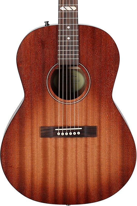 Godin Limited Edition Folk Rustic Acoustic-Electric Guitar, Black Burst, Body Straight Front