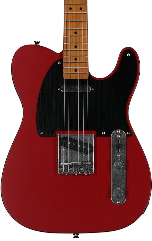 Squier 40th Anniversary Telecaster Vintage Edition Electric Guitar, Maple Fingerboard, Dakota Red, Body Straight Front