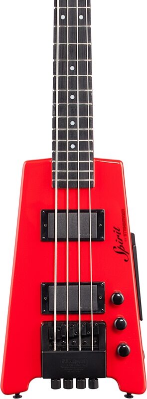 Steinberger Spirit XT-2 Standard Electric Bass (with Gig Bag), Hot Rod Red, Body Straight Front