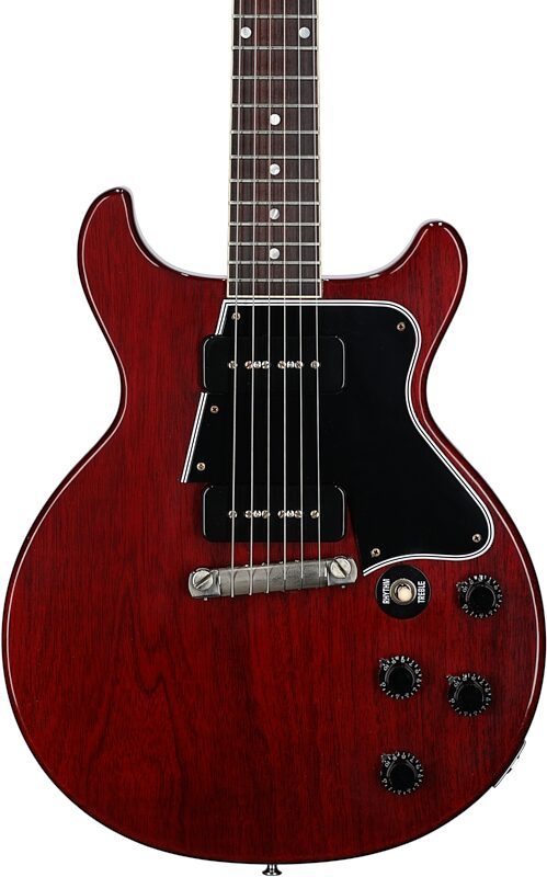 Gibson Custom 1960 Les Paul Special Double Cut Electric Guitar (with Case), Cherry, Body Straight Front