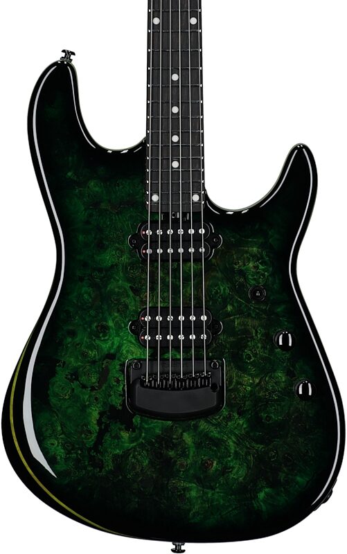 Ernie Ball Music Man Jason Richardson Cutlass HT Electric Guitar, (with Gig Bag), Kokiri Forest Green, Body Straight Front