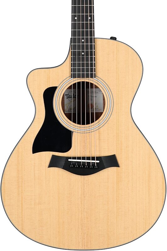 Taylor 112ce Grand Auditorium Acoustic-Electric Guitar, Left-Handed (with Gig Bag), Natural, Scratch and Dent, Body Straight Front