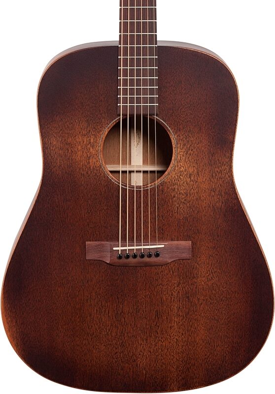 Martin D-15M StreetMaster Acoustic Guitar (with Gig Bag), Mahogany Burst, Body Straight Front