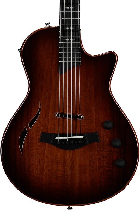 Taylor T5z Custom Koa Armrest Electric Guitar (with Case), Shaded Edge Burst, Body Straight Front