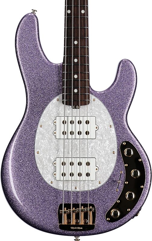 Ernie Ball Music Man StingRay Special HH Electric Bass (with Case), Amethyst Sparkle, Body Straight Front