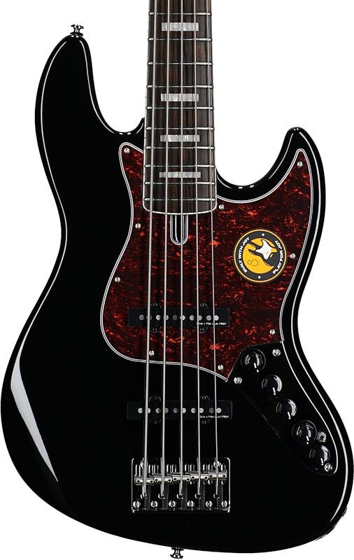 Sire Marcus Miller V7 5-String Electric Bass, Black, Body Straight Front