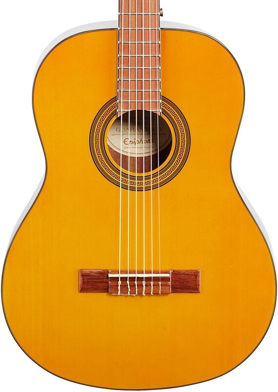 Epiphone PRO-1 Classic Nylon-String Classical Acoustic Guitar, Natural, Body Straight Front