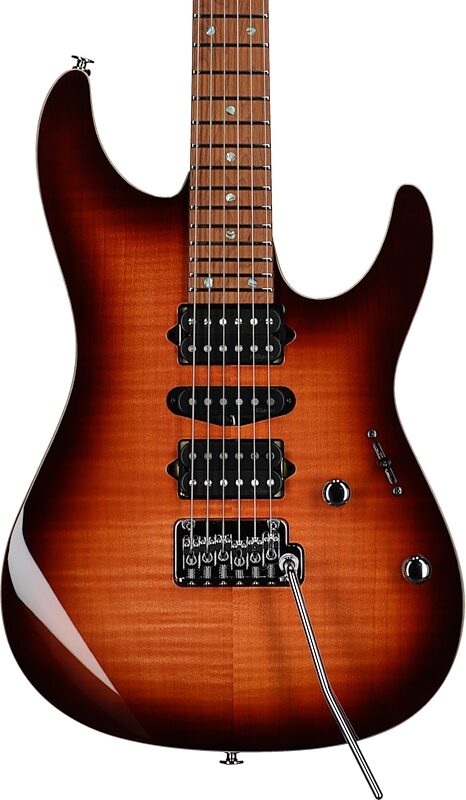Ibanez AZ2407F Prestige Electric Guitar (with Case), Brown Sphalerite, Body Straight Front