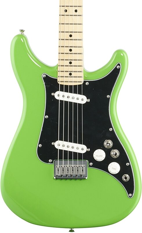Fender Player Lead II Electric Guitar, with Maple Fingerboard, Neon Green, Body Straight Front