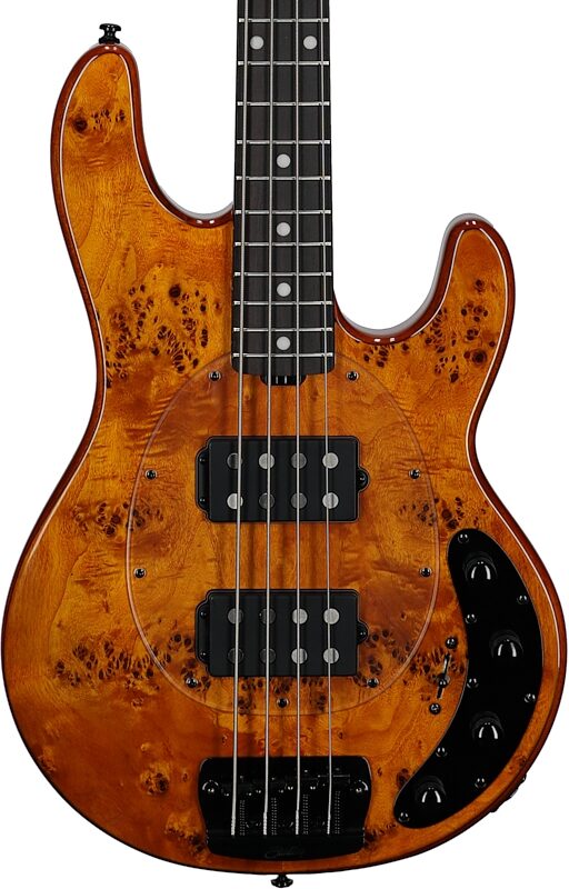 Sterling by Music Man Ray34 Electric Bass Guitar, Amber, Body Straight Front