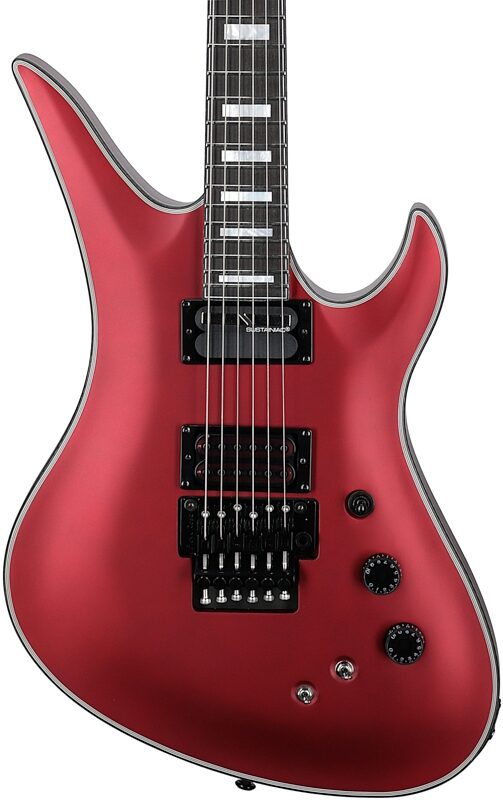 Schecter Avenger FR-S Special Edition Electric Guitar, Satin Candy Apple Red, Body Straight Front