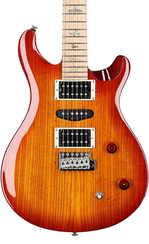PRS Paul Reed Smith SE Swamp Ash Special Electric Guitar (with Gig Bag), Vintage Sunburst, Body Straight Front