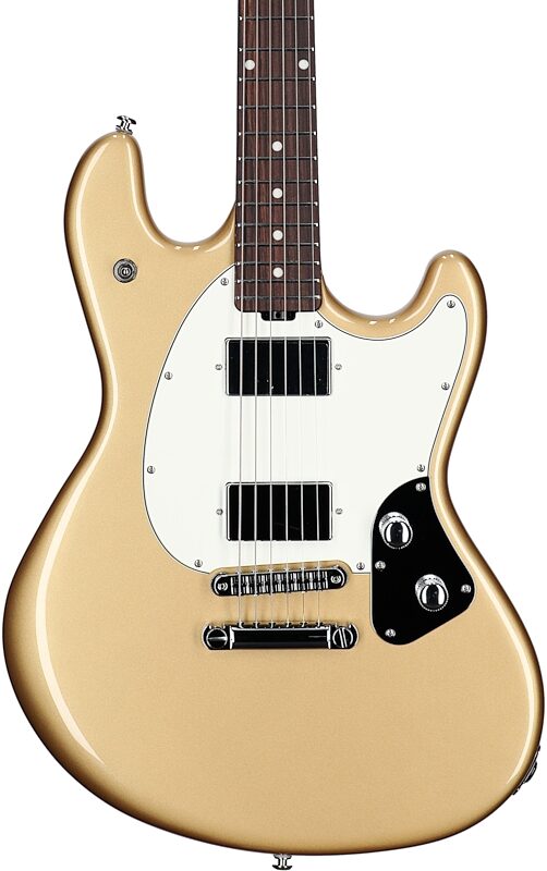 Ernie Ball Music Man StingRay HT Electric Guitar (with Case), Golden Delicious, Body Straight Front