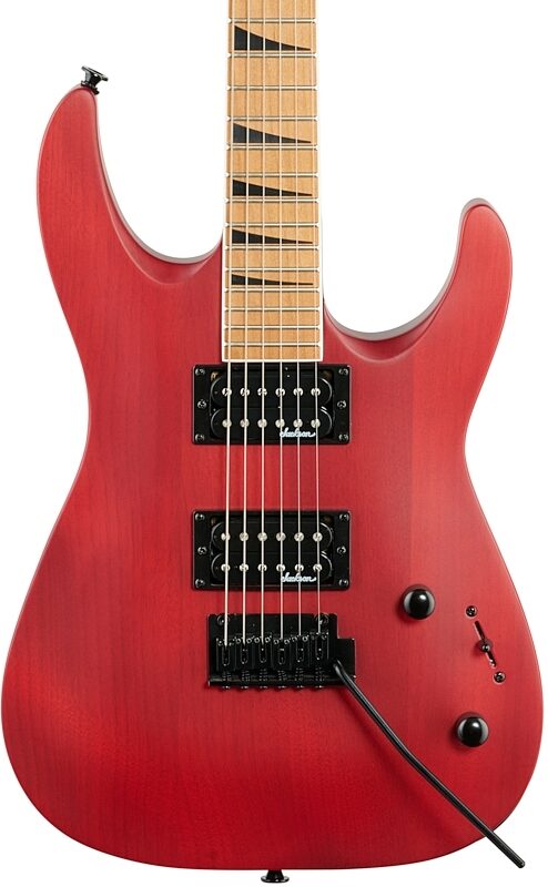 Jackson JS Dinky JS24DKAM Electric Guitar, Red Stain, Body Straight Front