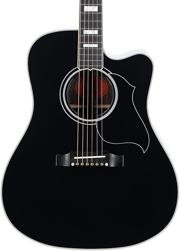 Gibson Custom Songwriter EC Custom Acoustic-Electric (with Case), Ebony, Body Straight Front