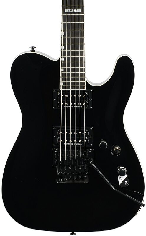 ESP LTD Eclipse 87 Electric Guitar, with Floyd Rose Tremolo, Black, Body Straight Front