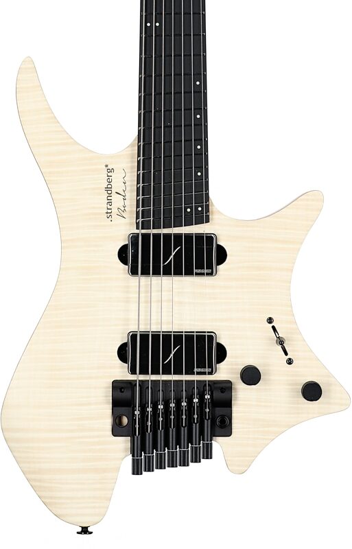 Strandberg Boden Prog NX 7 Electric Guitar (with Gig Bag), Natural Flame, Body Straight Front