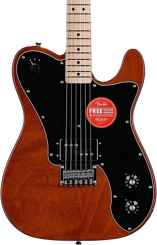 Squier Paranormal Esquire Deluxe Electric Guitar, Maple Fingerboard, Mocha, Body Straight Front
