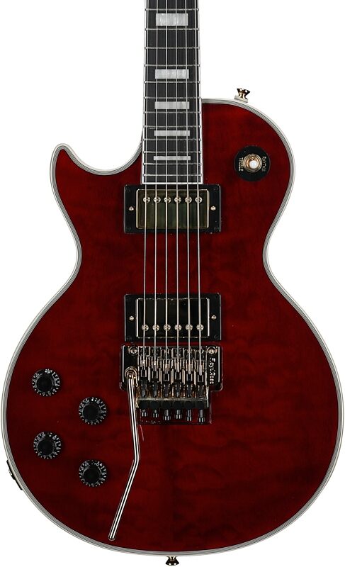 Epiphone Alex Lifeson Les Paul Custom Axcess Electric Guitar (Left Handed, with Case), New, Body Straight Front