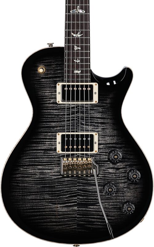PRS Paul Reed Smith Mark Tremonti 10-Top Electric Guitar with Tremolo (with Case), Charcoal Contour Burst, Body Straight Front