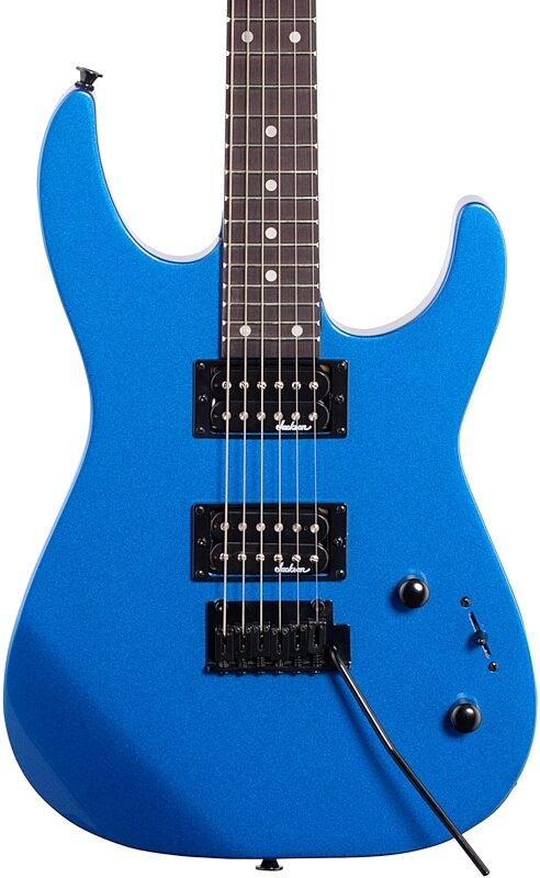 Jackson JS Series Dinky JS12 Electric Guitar, Amaranth Fingerboard, Metallic Blue, Body Straight Front