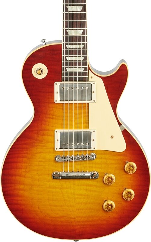 Gibson Custom 1959 Les Paul Standard Murphy Lab Ultra Light Aged Electric Guitar (with Case), Sunrise Tobacco Burst, Body Straight Front