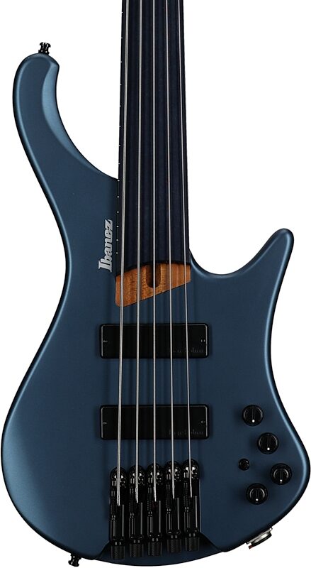 Ibanez EHB1005F Electric Bass (with Gig Bag), Arctic Ocean Matte, Body Straight Front