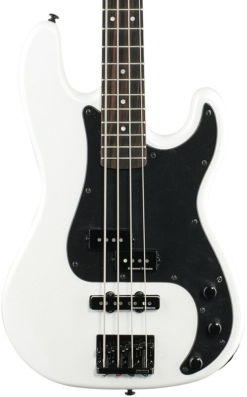 ESP LTD Surveyor 87 Electric Bass, Pearl White, Body Straight Front