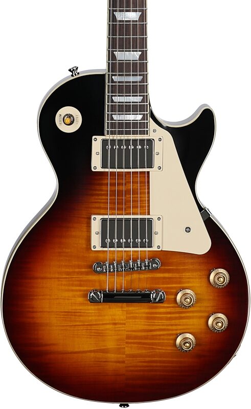 Epiphone Inspired by Gibson Custom 1959 Les Paul Standard Reissue Electric Guitar (with Case), Washed Bourbon, Body Straight Front