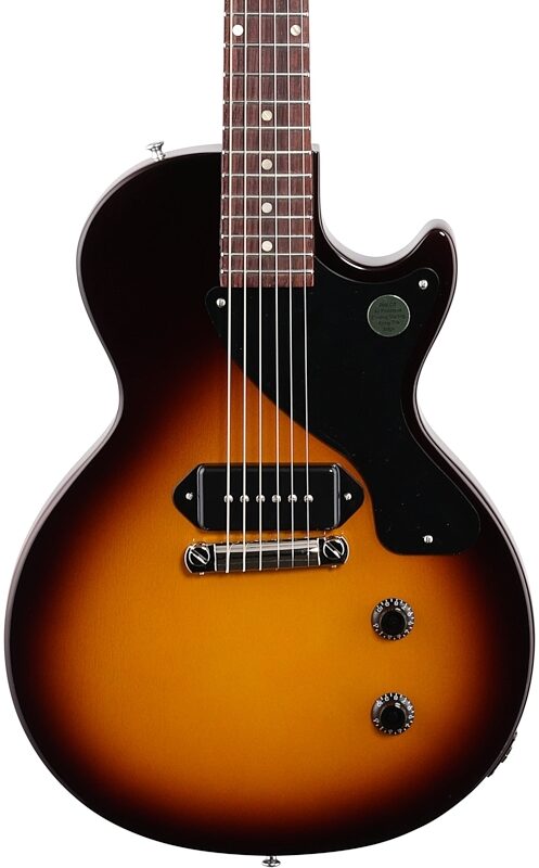 Gibson Les Paul Junior Vintage Electric Guitar (with Case), Tobacco Burst, Body Straight Front