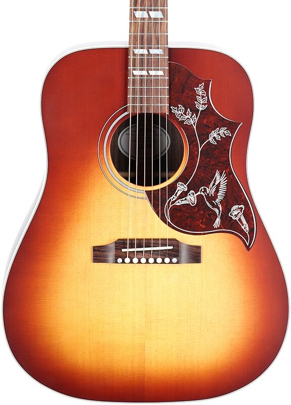 Gibson Hummingbird Studio Rosewood Acoustic-Electric Guitar (with Case), Satin Rosewood Burst, Body Straight Front