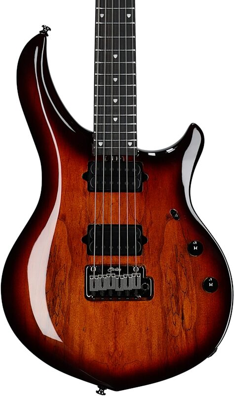 Sterling by Music Man John Petrucci Majesty MAJ200 Electric Guitar (with Gig Bag), Blood Orange, Body Straight Front